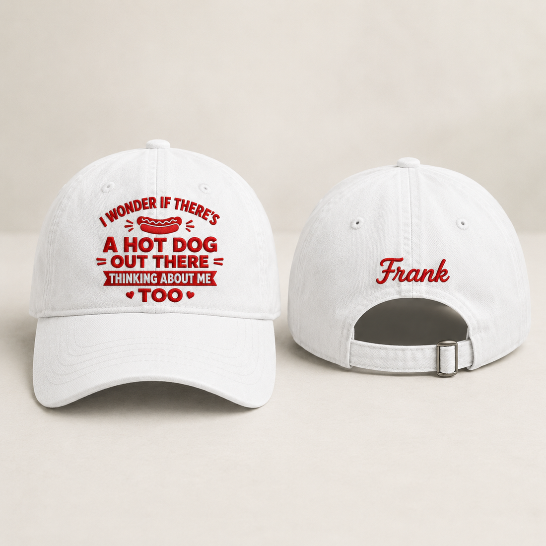 Hot Dog & Food Caps: Embroidered Hats for Foodies and Grill Masters
