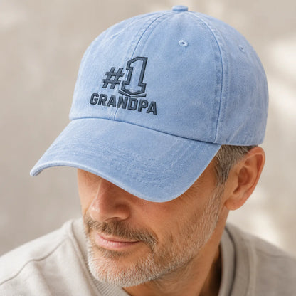 #1 Grandpa Washed Cap - washed cap - alternate angle