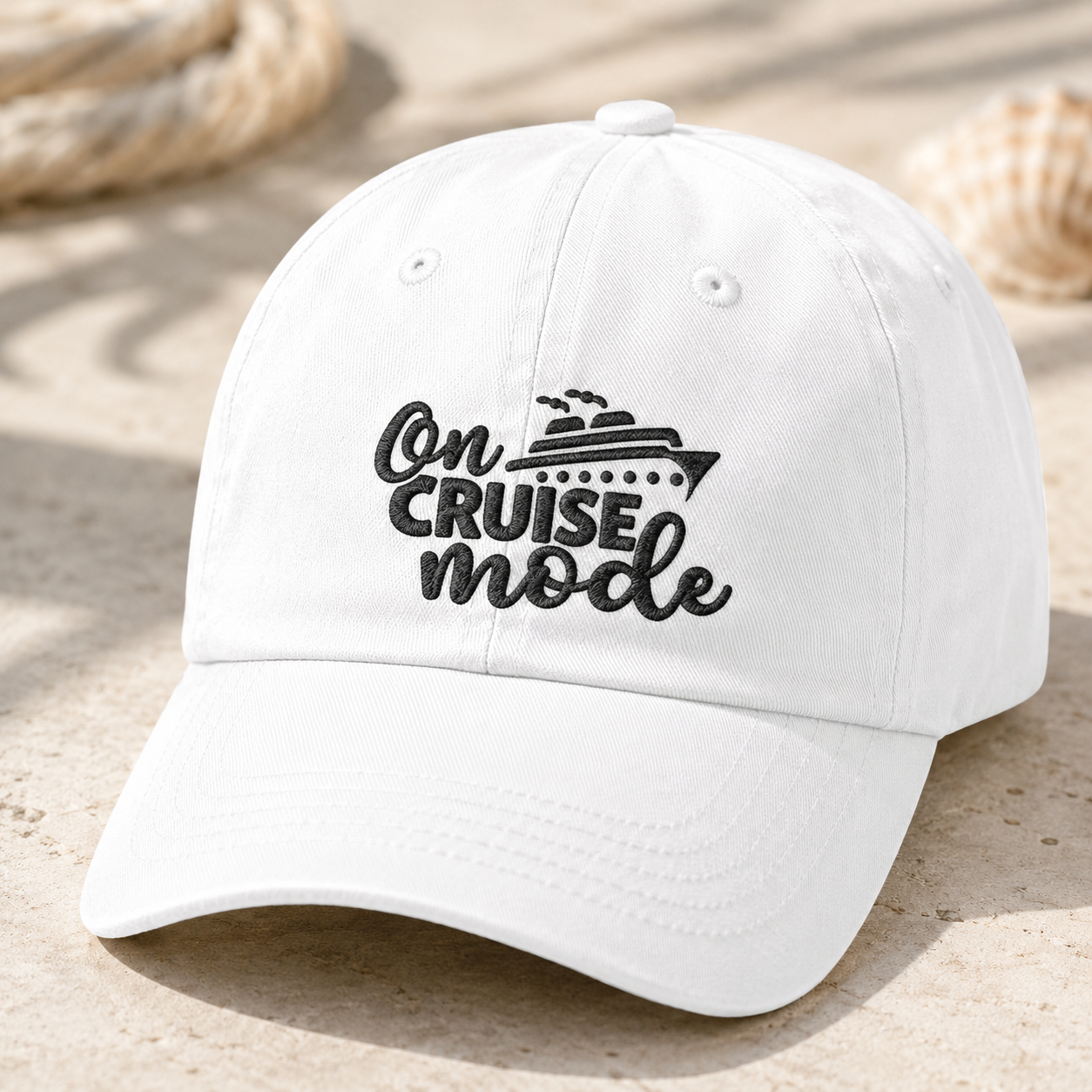 Washed Cap, Adjustable Cotton Baseball Hat for Everyday Casual Wear - Washed Cap - detail view