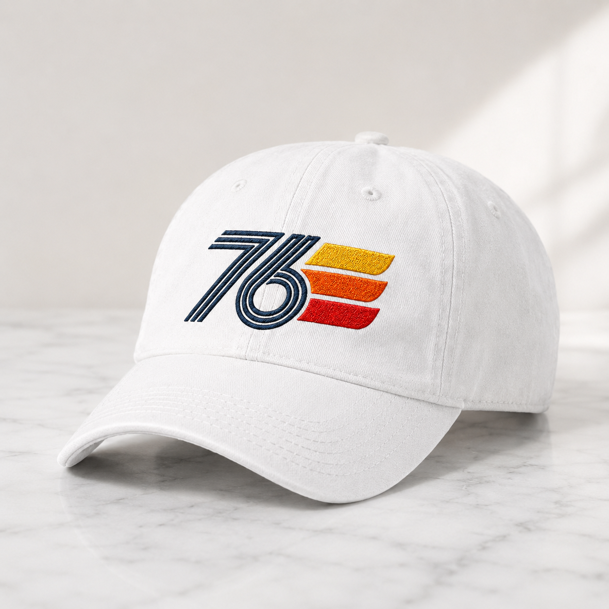 Vintage 76 Washed Cap, Retro Patriotic Bicentennial Style Hat - washed cap - lifestyle view 2
