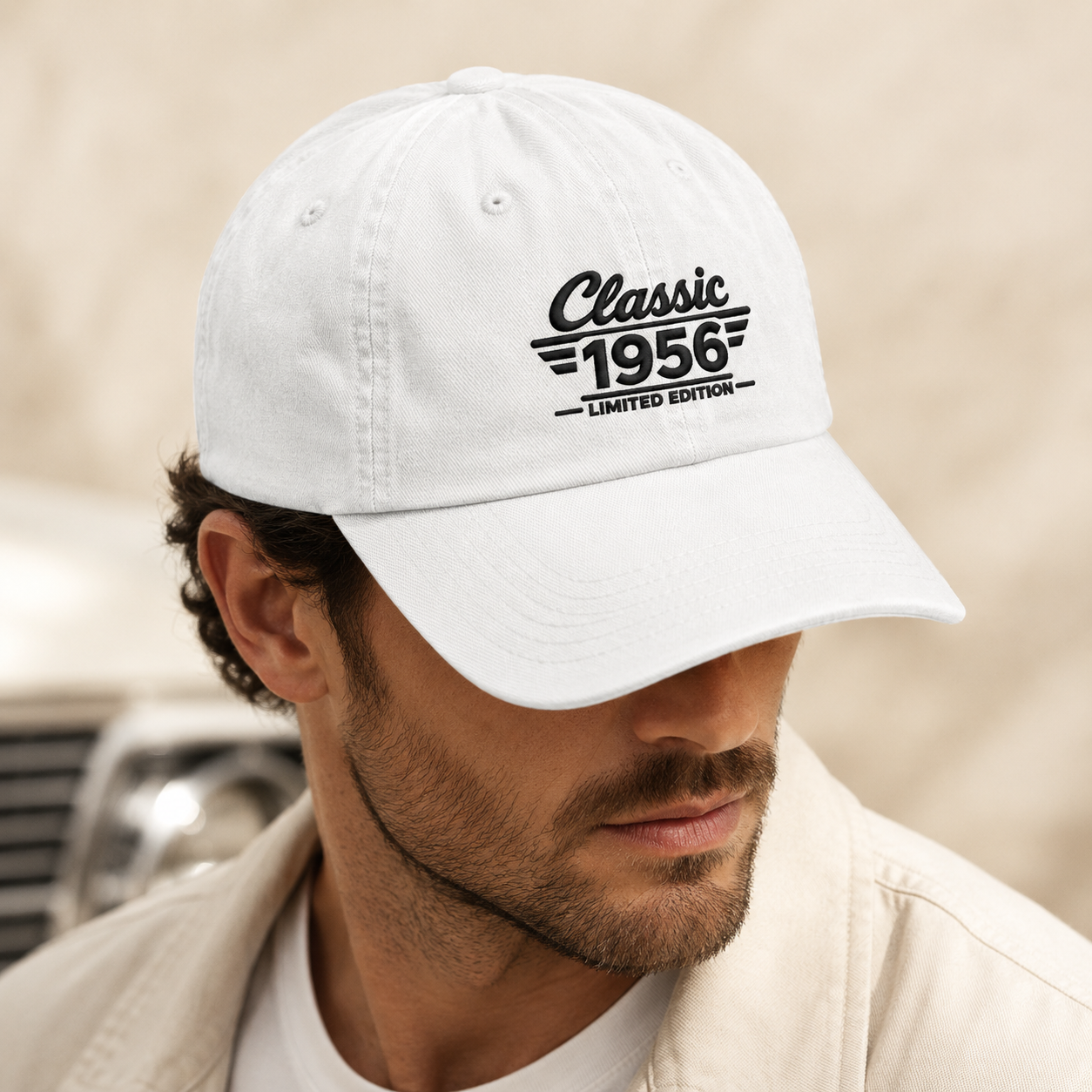 Classic 1956 Limited Edition Washed Cap, Vintage Birthday Year Hat - Washed Cap - lifestyle view 4