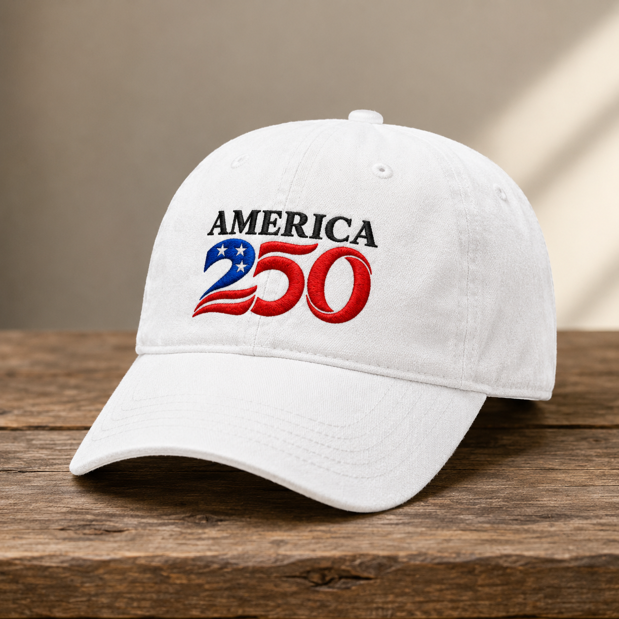 America 250 Washed Cap, Patriotic 1776 2026 Baseball Hat for Semiquincentennial - washed cap - lifestyle view 2