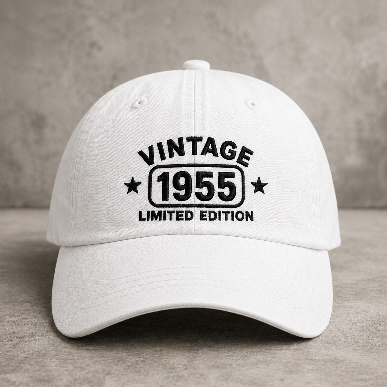 Vintage 1955 Limited Edition Washed Cap, 70th Birthday Hat for Men Women - Washed Cap - lifestyle view 3