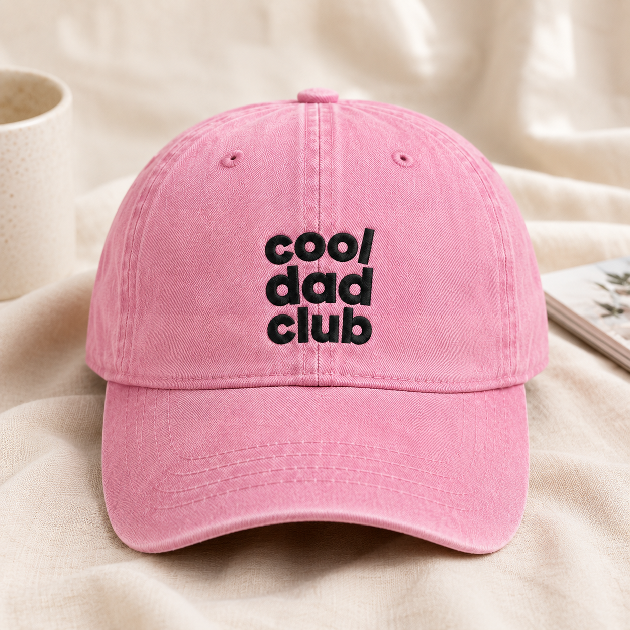 Cool Dad Club Washed Cap, Father's Day Gift for Dads - Washed Cap - lifestyle view 2