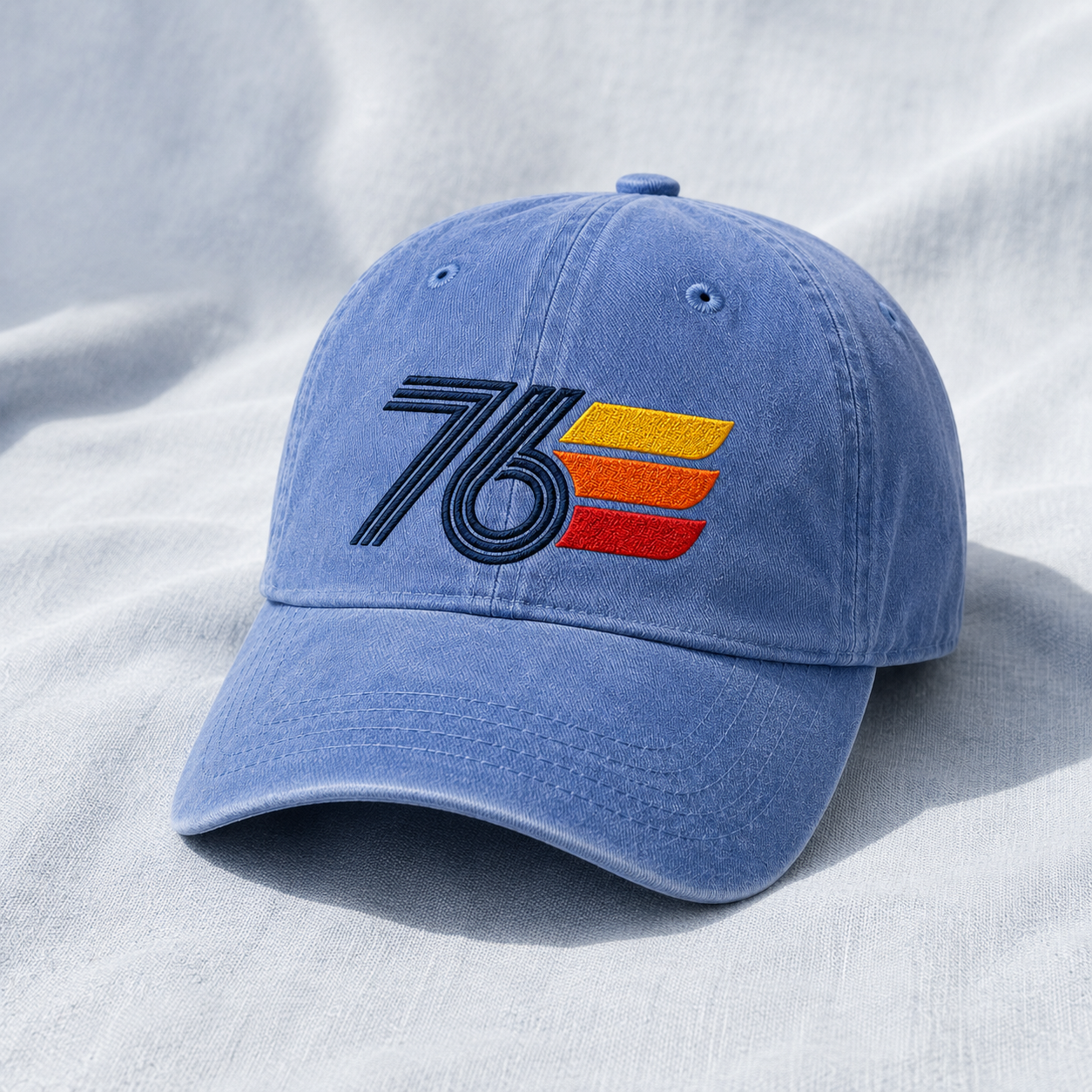 Vintage 76 Washed Cap, Retro Patriotic Bicentennial Style Hat - washed cap - lifestyle view 5
