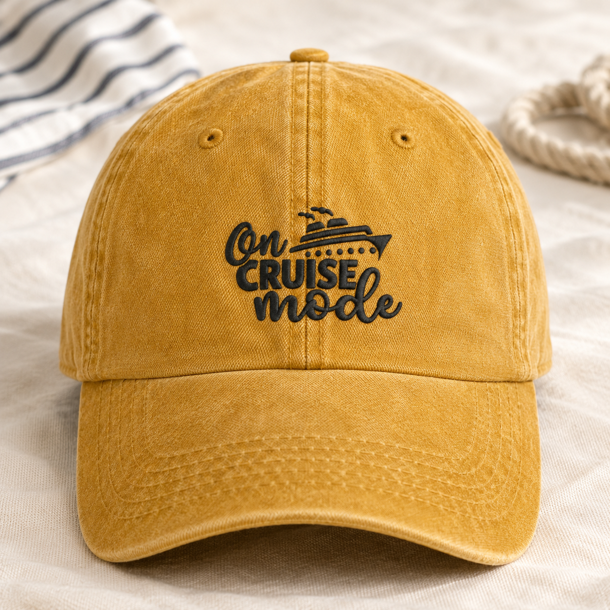 Washed Cap, Adjustable Cotton Baseball Hat for Everyday Casual Wear - Washed Cap - lifestyle view 2