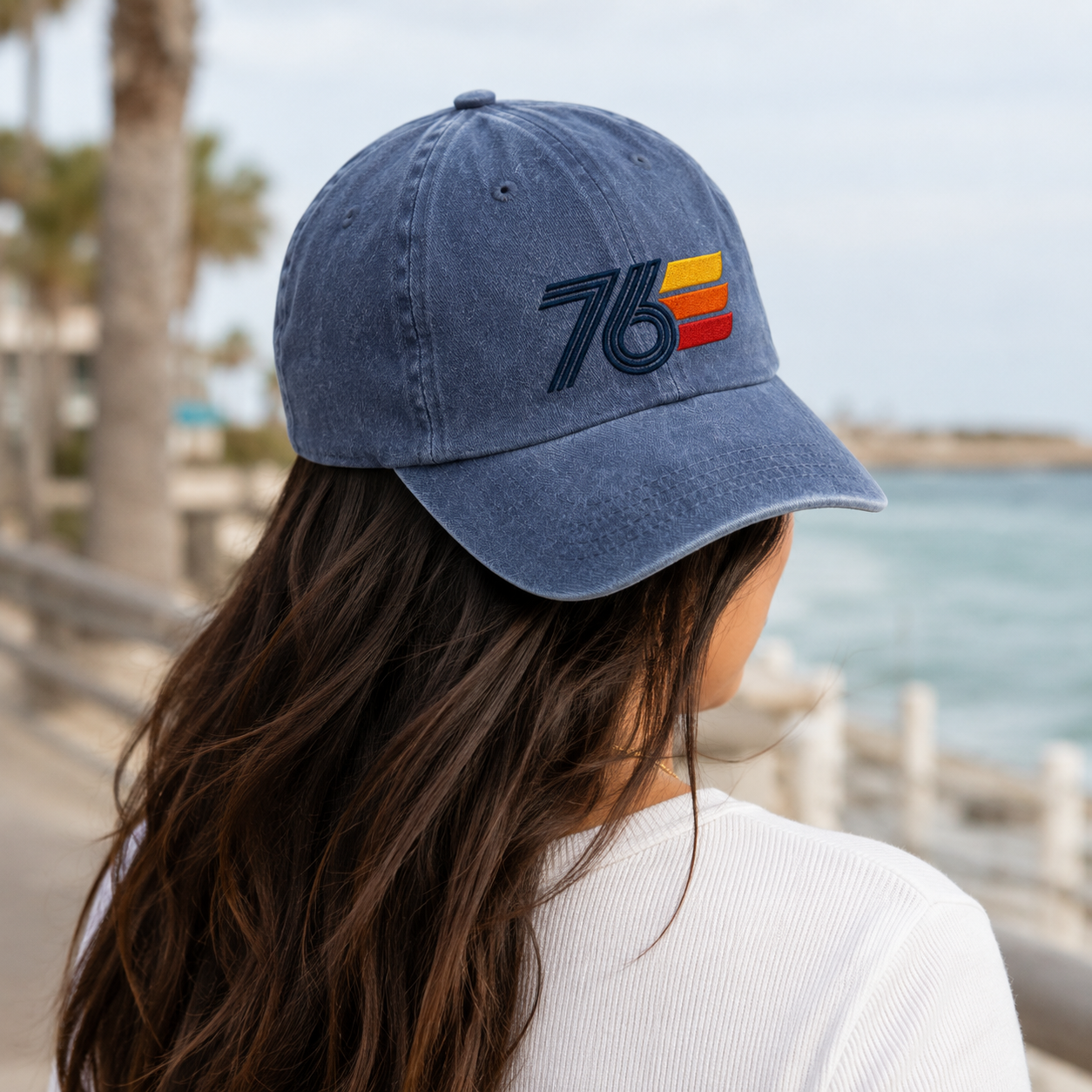 Vintage 76 Washed Cap, Retro Patriotic Bicentennial Style Hat - washed cap - lifestyle view 8