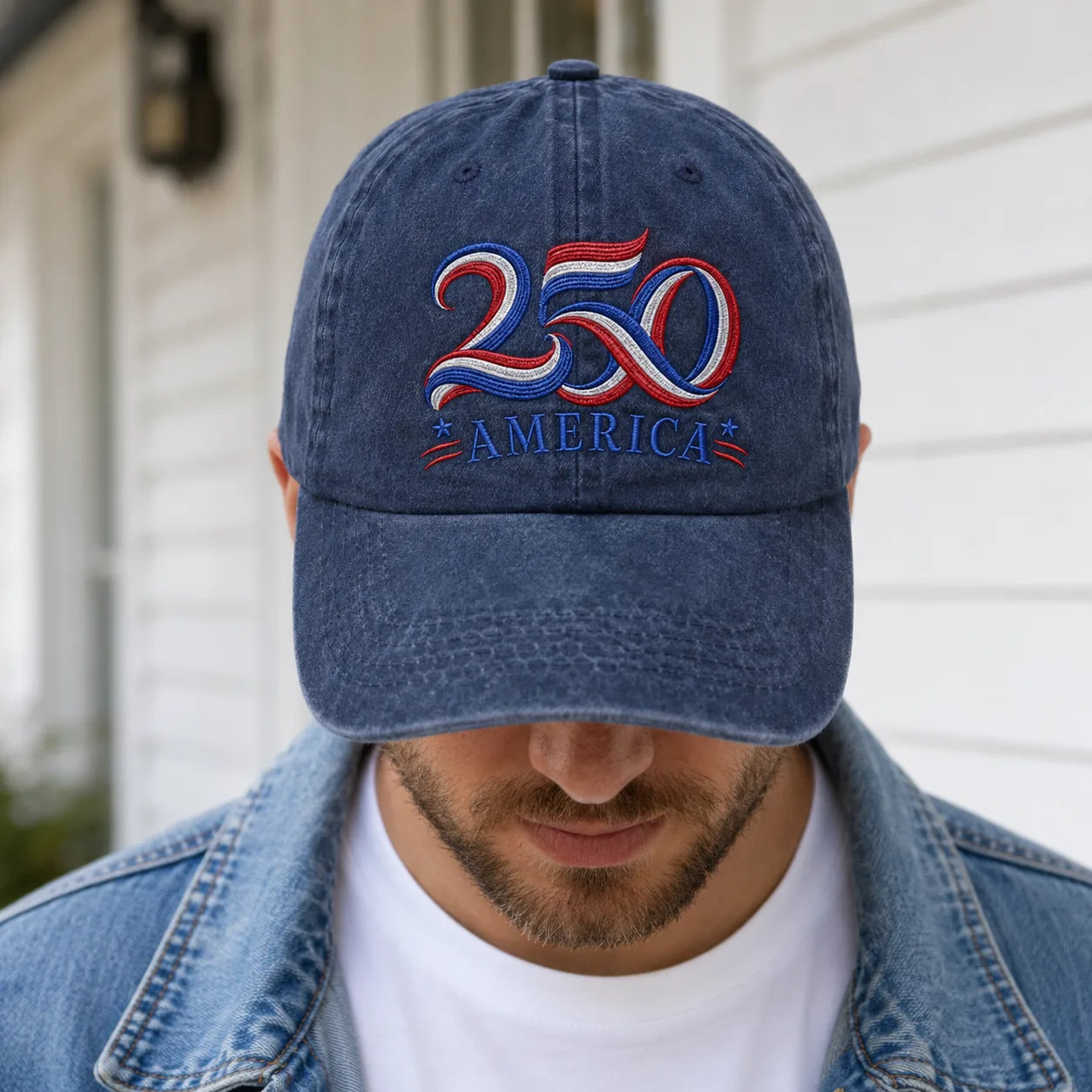 250 America Washed Cap - washed cap - detail