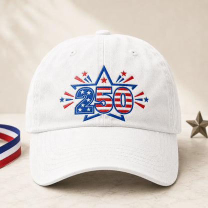 250 Patriotic Washed Cap - washed cap - front view