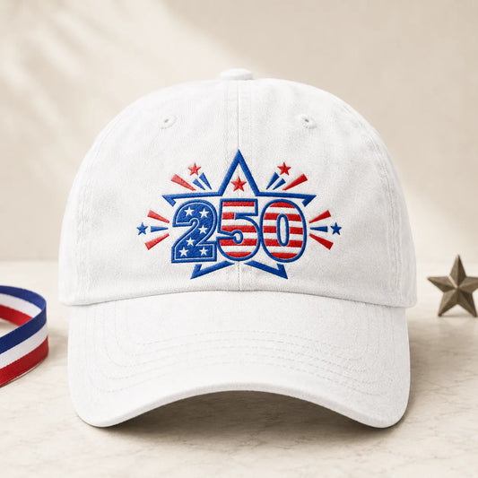 250 Patriotic Washed Cap - washed cap - front view