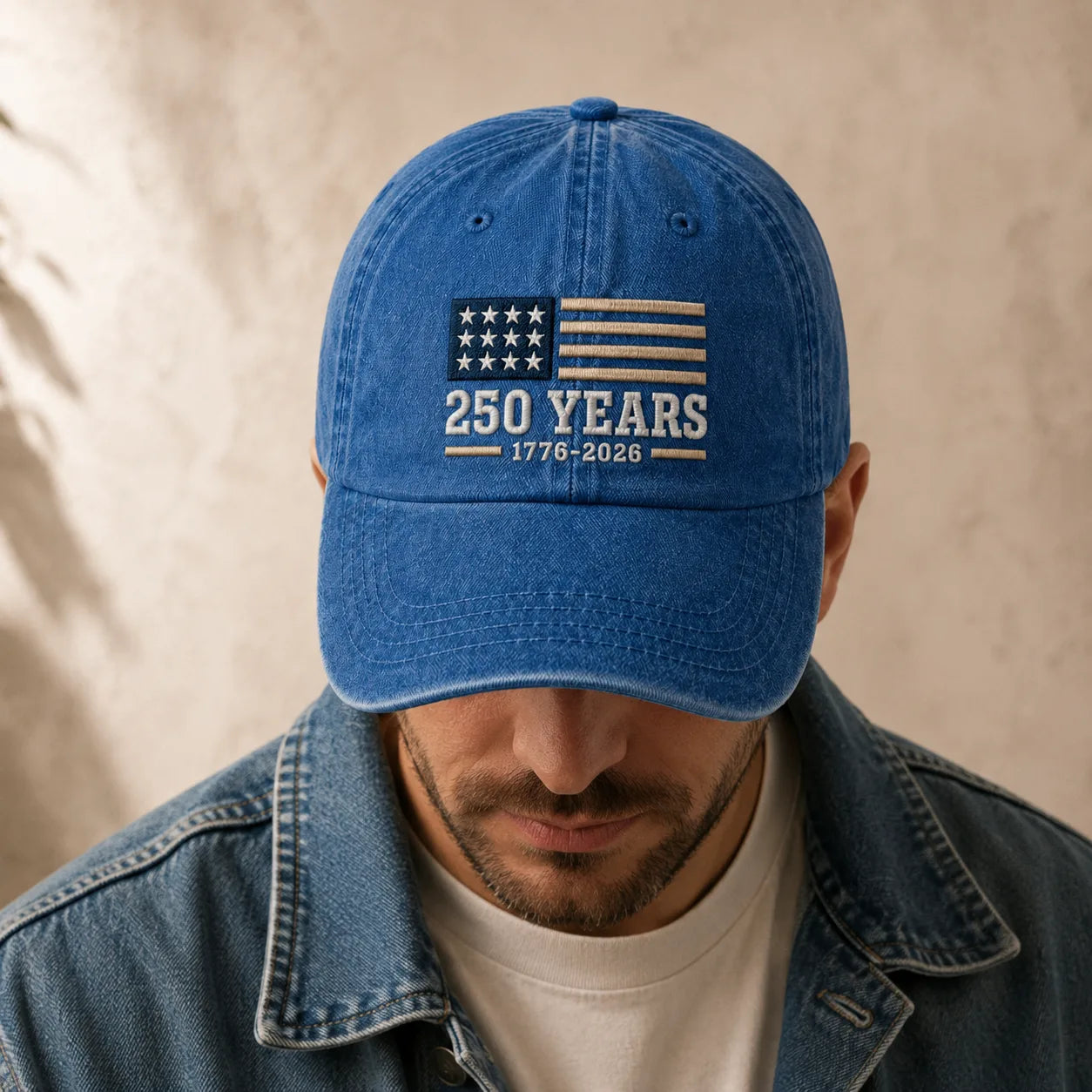 250 Years 1776-2026 Washed Cap - washed cap - back view