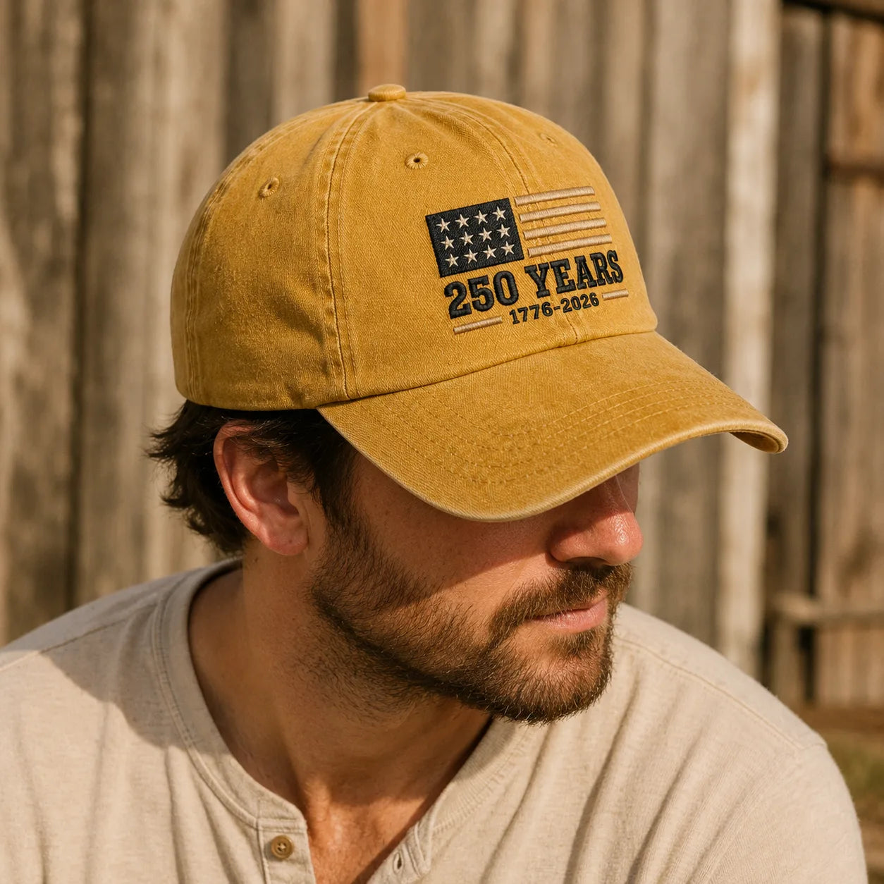250 Years 1776-2026 Washed Cap - washed cap - styled