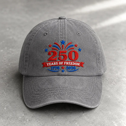 250 Years of Freedom Bold Washed Cap - washed cap - detail