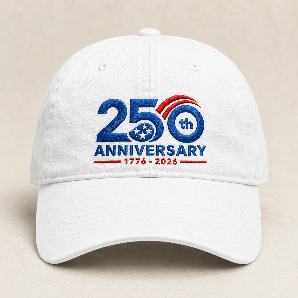 250th Anniversary Washed Cap - washed cap - front view