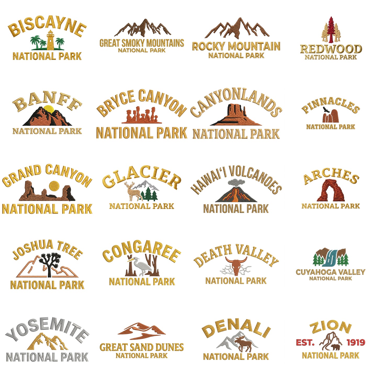 National Park Embroidered Hat | Choose from 44 Parks | Vintage Dad Cap for Hiking, Camping & Outdoor Adventures