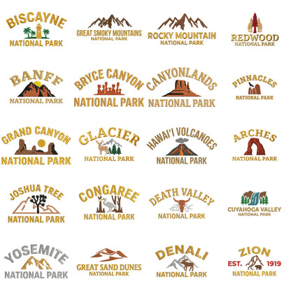 National Park Embroidered Hat | Choose from 44 Parks | Vintage Dad Cap for Hiking, Camping & Outdoor Adventures