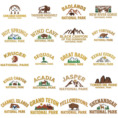 National Park Embroidered Hat | Choose from 44 Parks | Vintage Dad Cap for Hiking, Camping & Outdoor Adventures