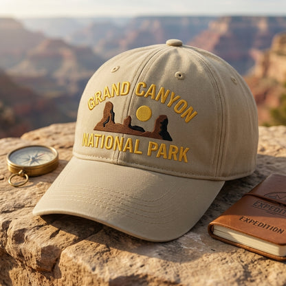National Park Embroidered Hat | Choose from 44 Parks | Vintage Dad Cap for Hiking, Camping & Outdoor Adventures