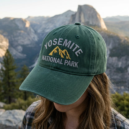 National Park Embroidered Hat | Choose from 44 Parks | Vintage Dad Cap for Hiking, Camping & Outdoor Adventures