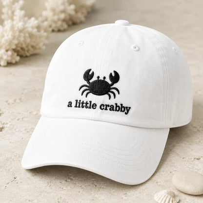 A Little Crabby Crab Washed Cap - washed cap - front view