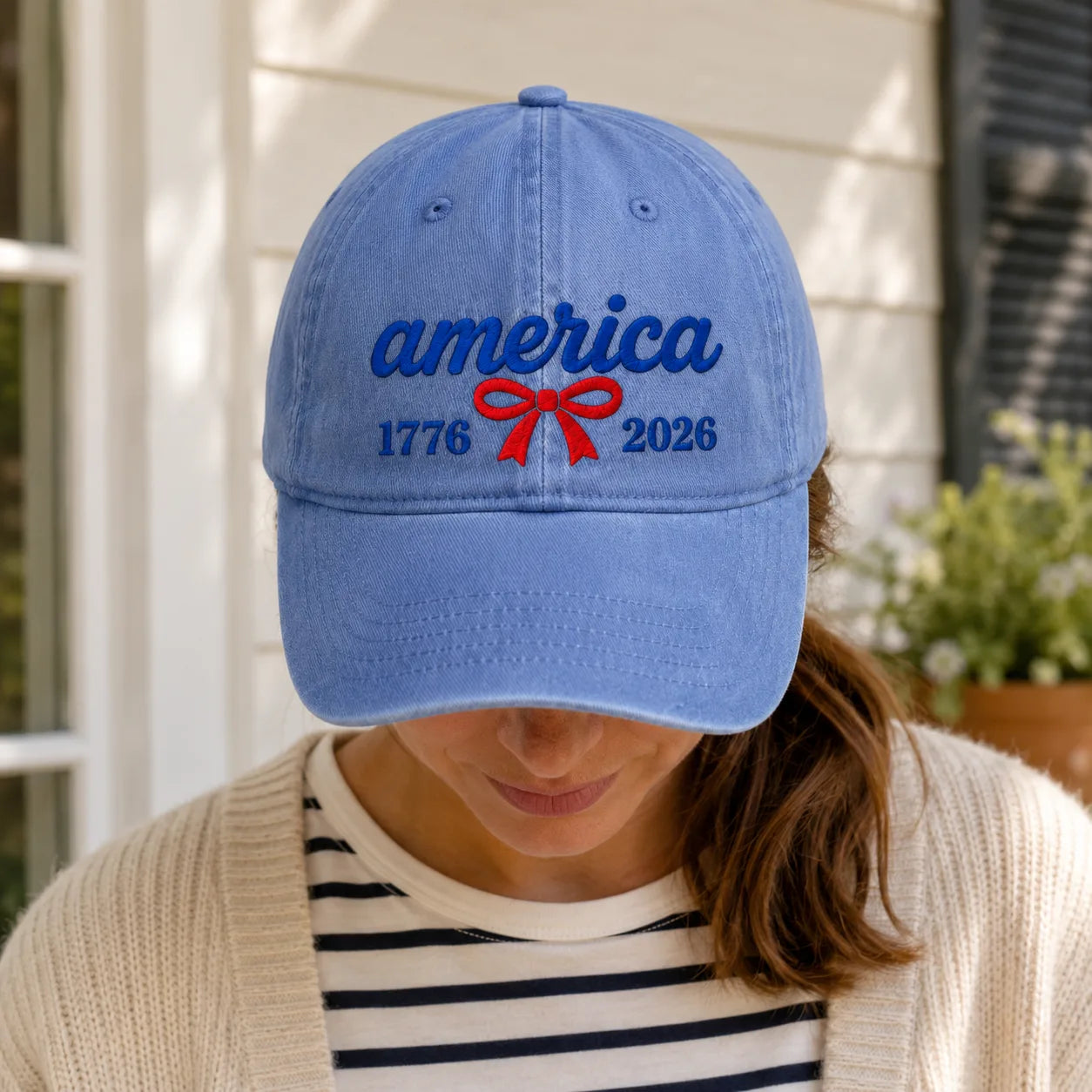 America 1776-2026 Washed Cap - washed cap - back view