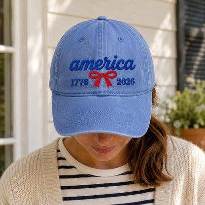 America 1776-2026 Washed Cap - washed cap - back view