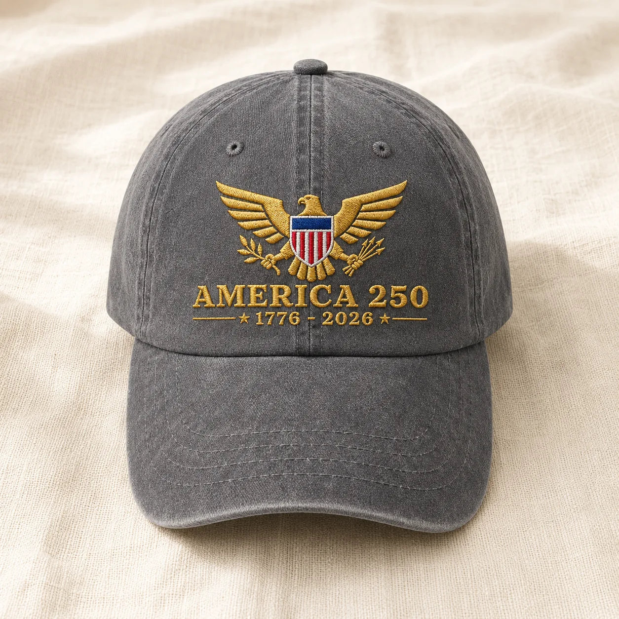 America 250 1776-2026 Washed Cap - washed cap - detail