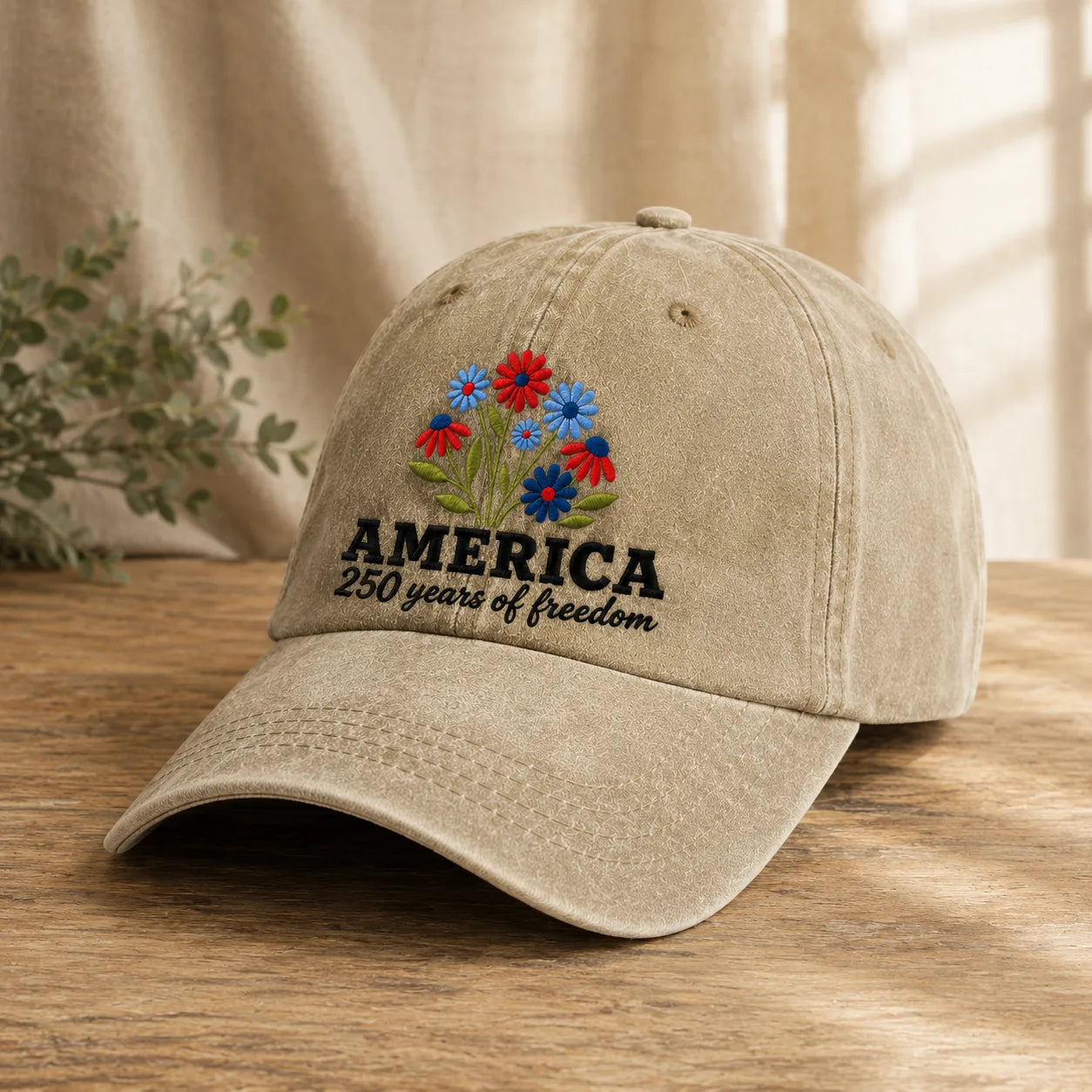 America 250 Years of Freedom Washed Cap - washed cap - lifestyle
