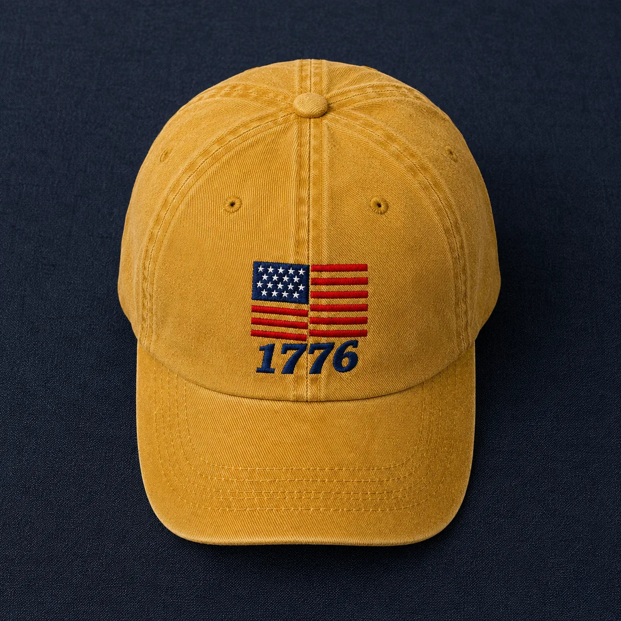 American Flag 1776 Washed Cap - washed cap - in use
