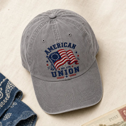 American Union Washed Cap - washed cap - alternate angle