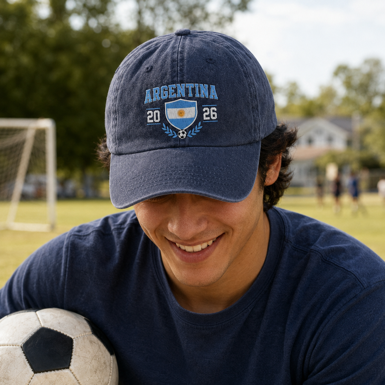 Argentina 2026 Embroidered Washed Cap - Washed Cap - lifestyle