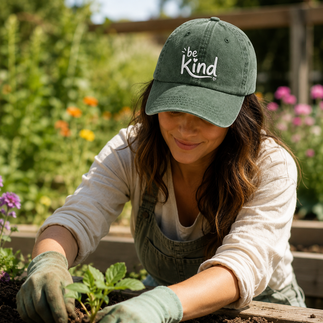 Be Kind Washed Cap - Washed Cap - alternate angle