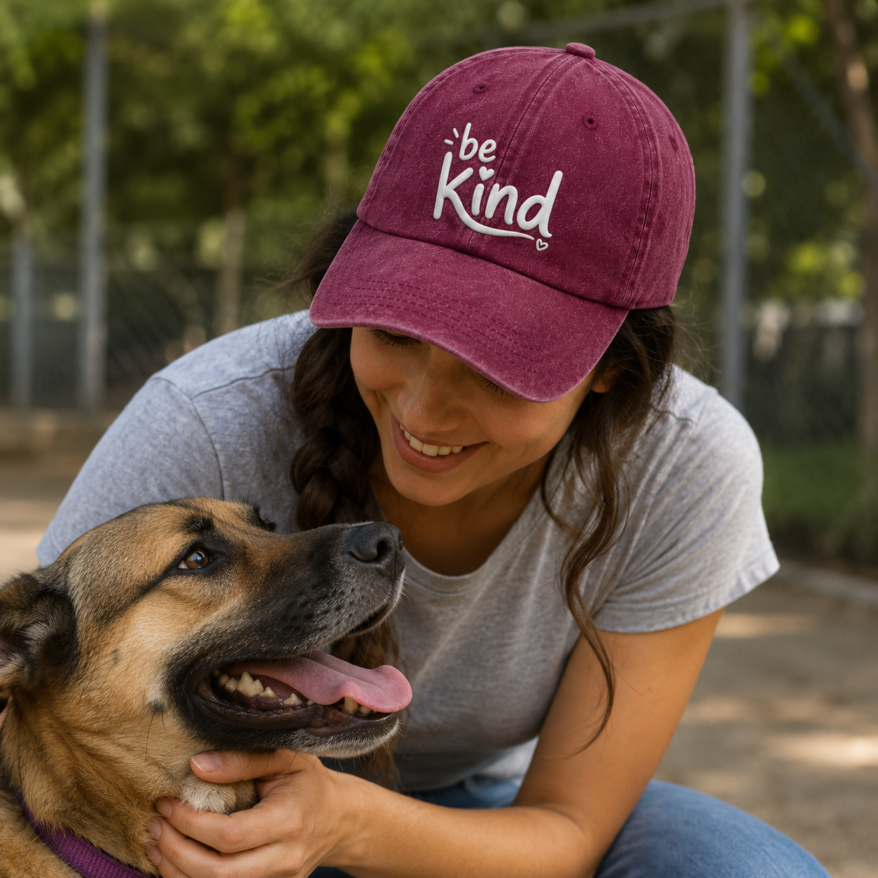 Be Kind Washed Cap - Washed Cap - detail