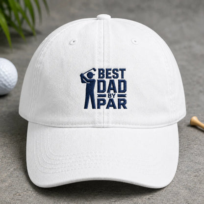 Best Dad By Par Adjustable Washed Cap - washed cap - lifestyle