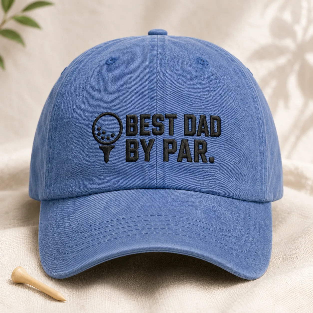 Best Dad By Par Blue Washed Cap - washed cap - lifestyle