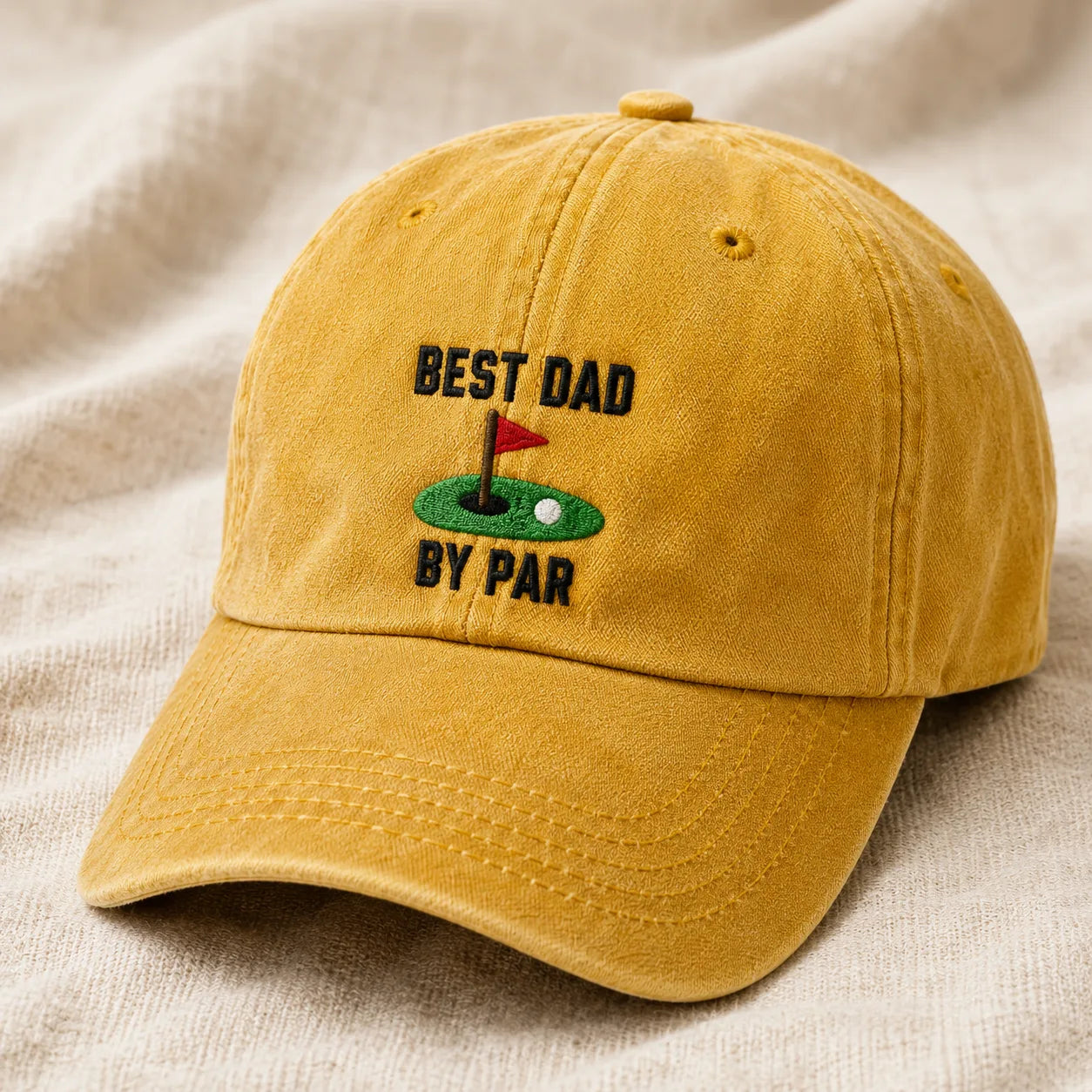 Best Dad By Par Lover Washed Cap - washed cap - lifestyle