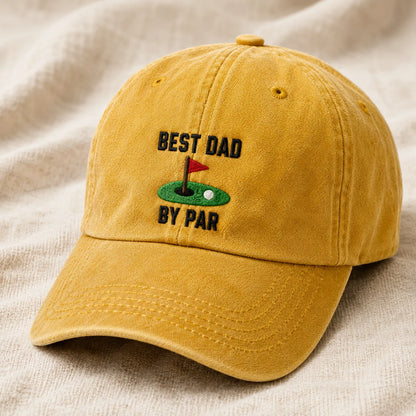 Best Dad By Par Lover Washed Cap - washed cap - lifestyle