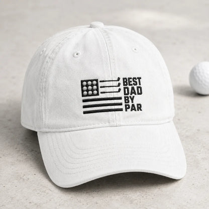 Best Dad By Par Outing Washed Cap - washed cap - alternate angle