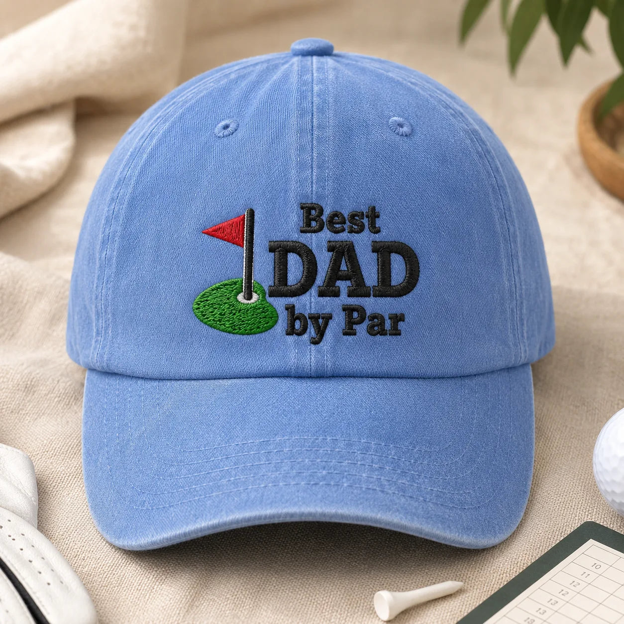 Best Dad by Par Washed Cap - washed cap - lifestyle