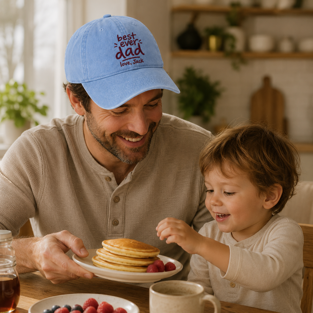 Best Ever Dad Embroidered Washed Cap - Washed Cap - lifestyle