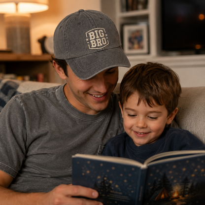 Big Bro Embroidered Washed Cap - Washed Cap - alternate angle