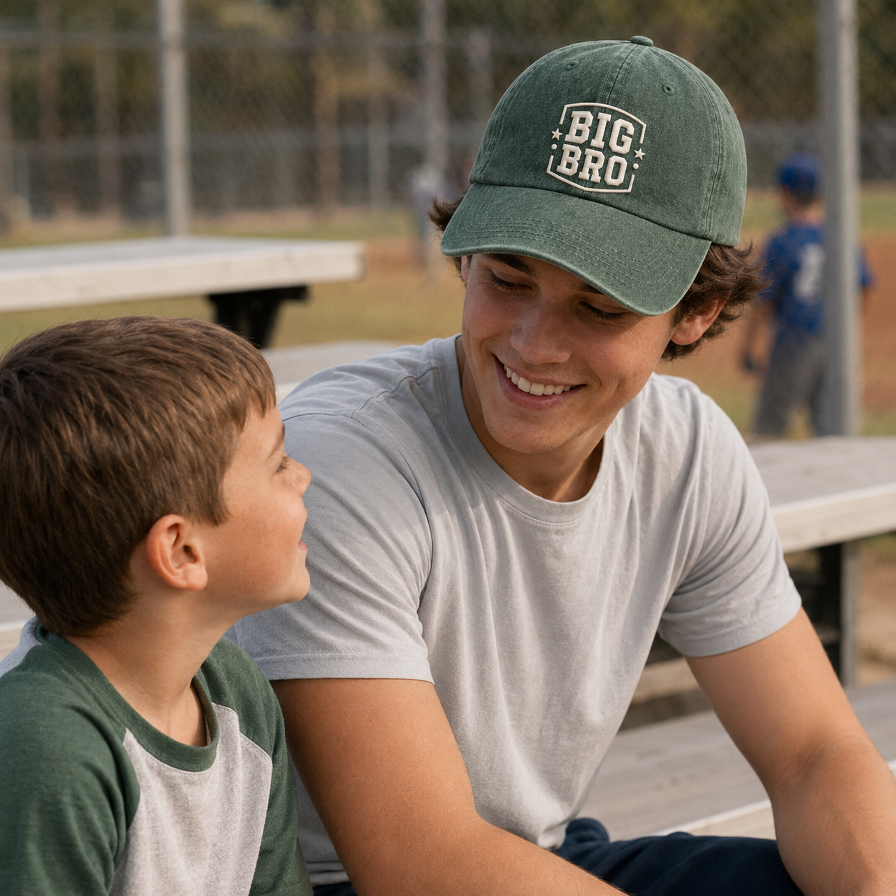 Big Bro Embroidered Washed Cap - Washed Cap - detail