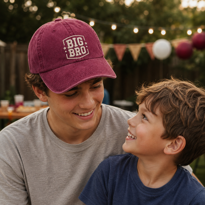 Big Bro Embroidered Washed Cap - Washed Cap - lifestyle