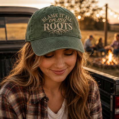 Blame It on My Roots Washed Cap - Washed Cap - alternate angle