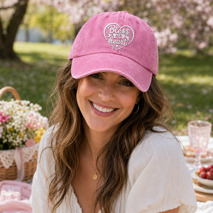 Bless Ur Heart Washed Cap - Washed Cap - alternate angle