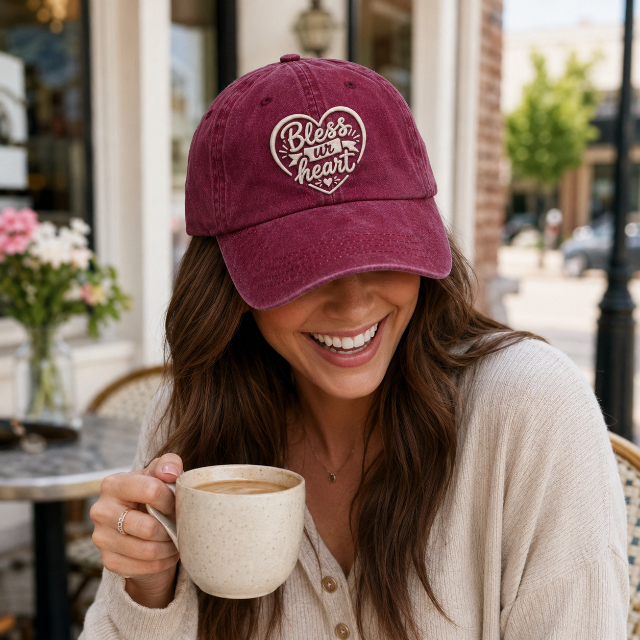 Bless Ur Heart Washed Cap - Washed Cap - lifestyle