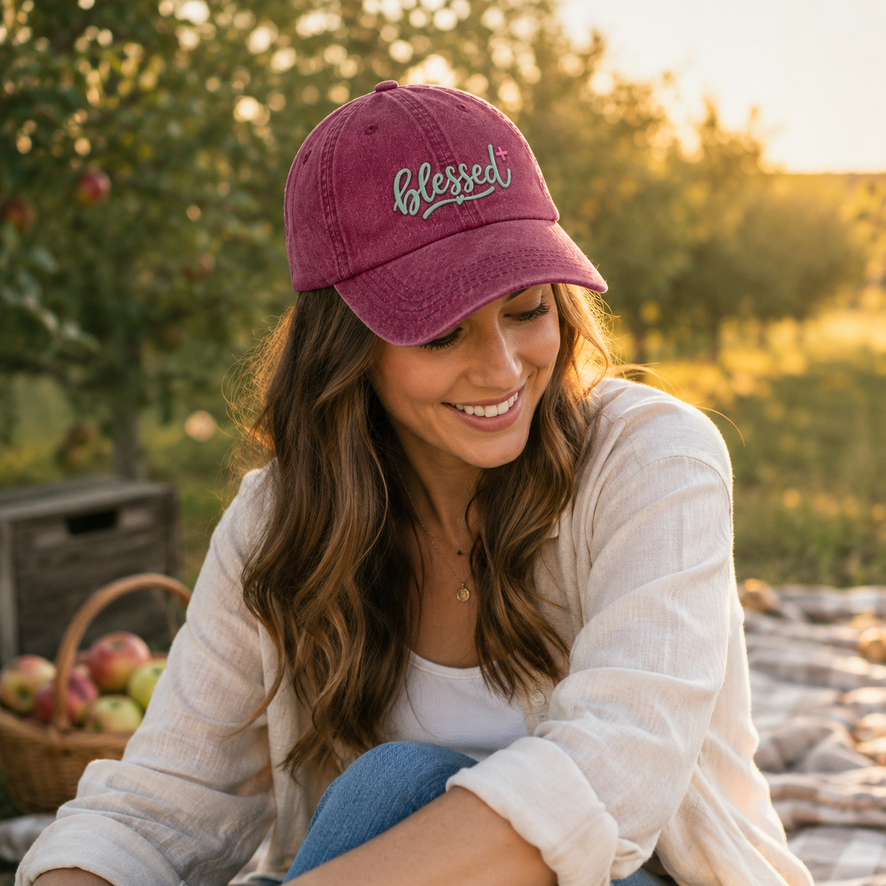 Blessed Grace Washed Cap - Washed Cap - detail