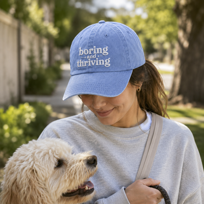 Boring and Thriving Washed Cap - Washed Cap - alternate angle