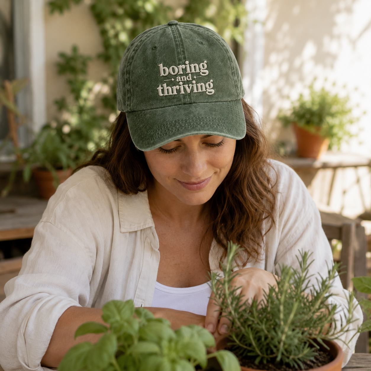 Boring and Thriving Washed Cap - Washed Cap - detail