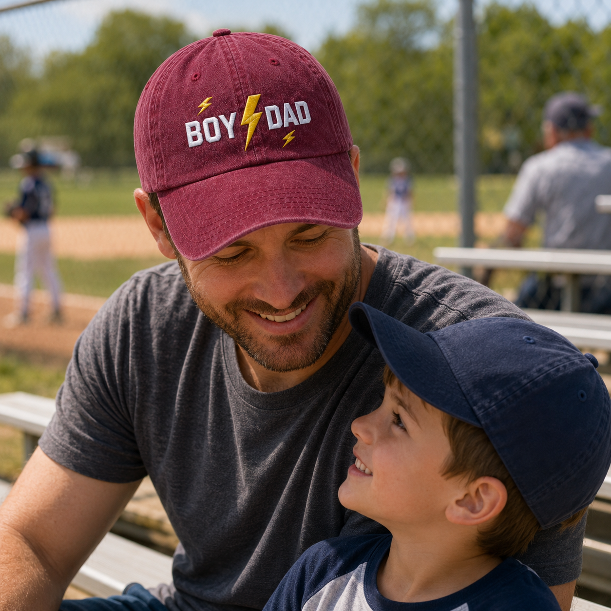Boy Dad Lightning Washed Cap - Washed Cap - lifestyle